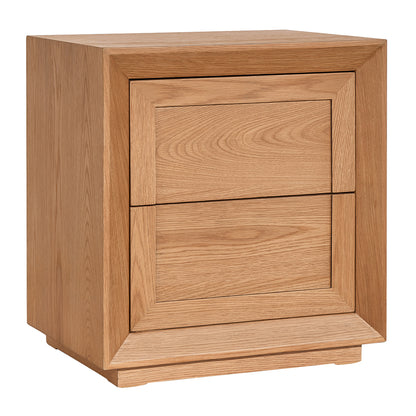 Balmain 60x65cm Tall Bedside Table - Natural Oak - OUTLET NSW