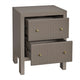 Ariana Bedside Table - Small Taupe