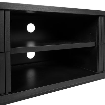 Sophia 200cm Entertainment Unit - Black - OUTLET NSW