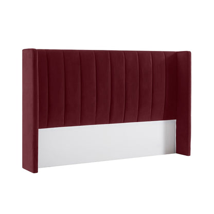 Central Park King Bedhead - Wine Velvet