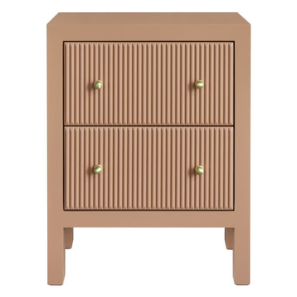 Ariana Bedside Table - Small Mocha Mousse