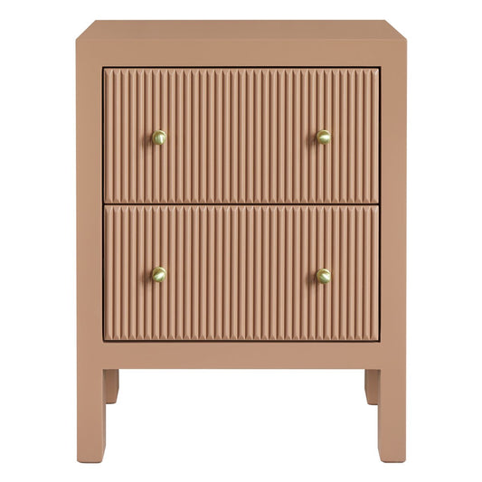Ariana Bedside Table - Small Mocha Mousse
