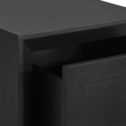 Balmain 40x65cm Bedside Table - Black