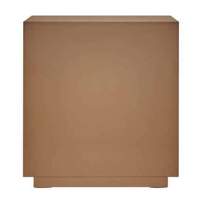Balmain 60x65cm Tall Bedside Table - Walnut