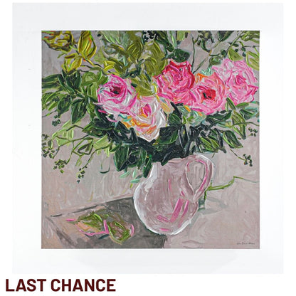 Pink Florals Enhanced Canvas Print