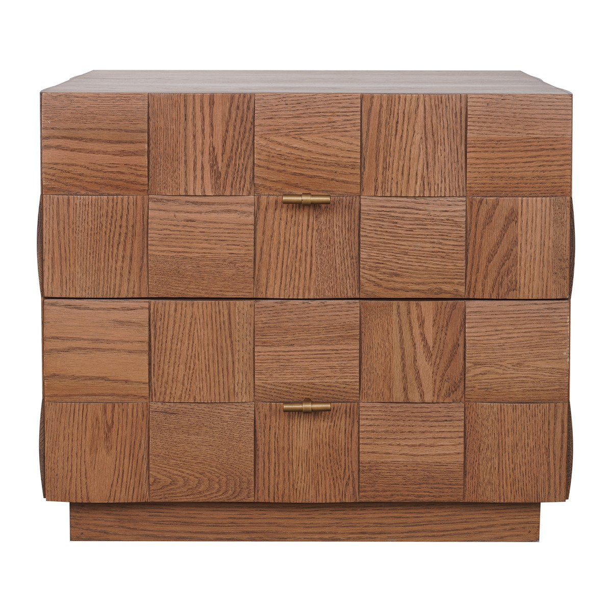 Desmond 57x51cm 2 Drawer Bedside Table