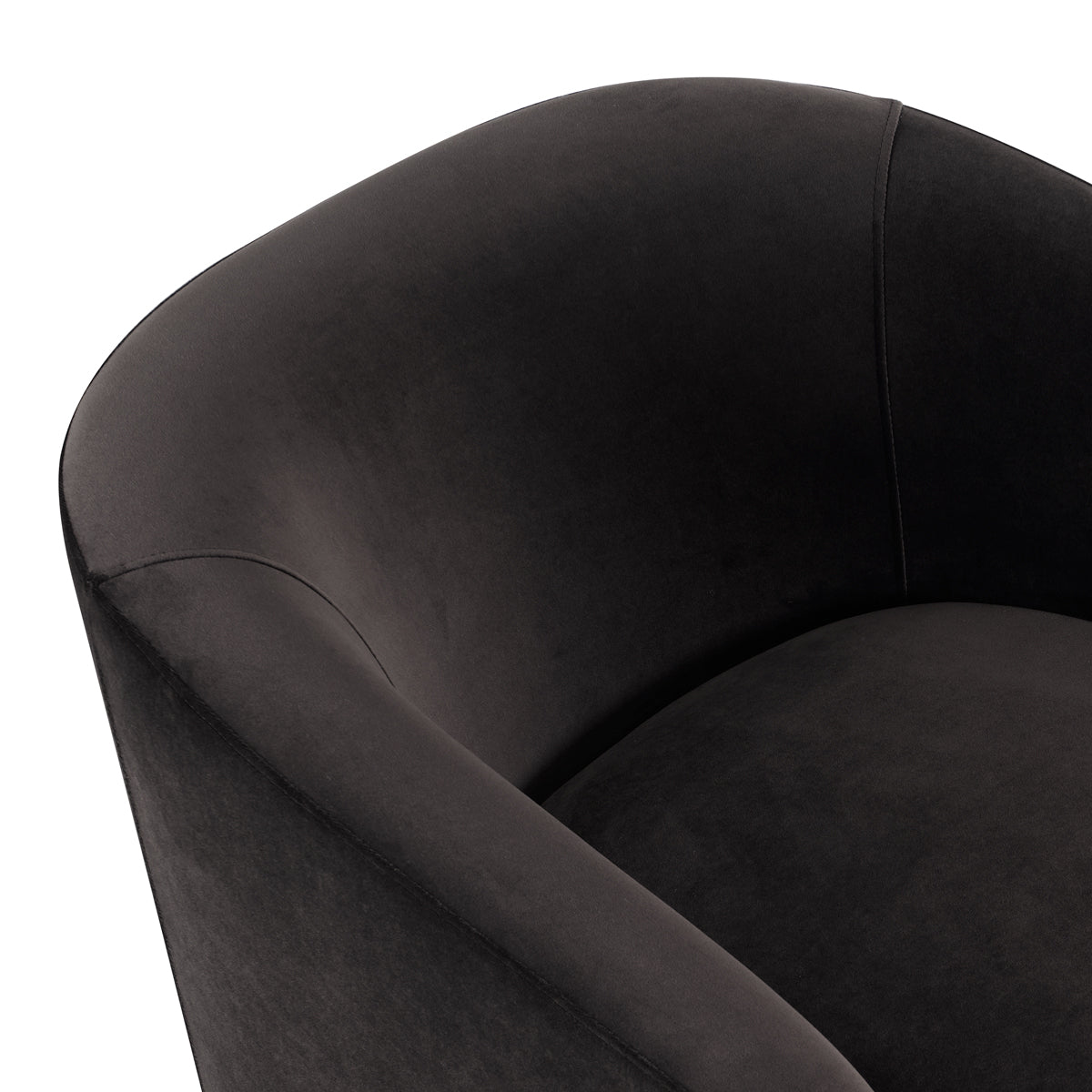 Bellevue Swivel Arm Chair - Slate Grey Velvet