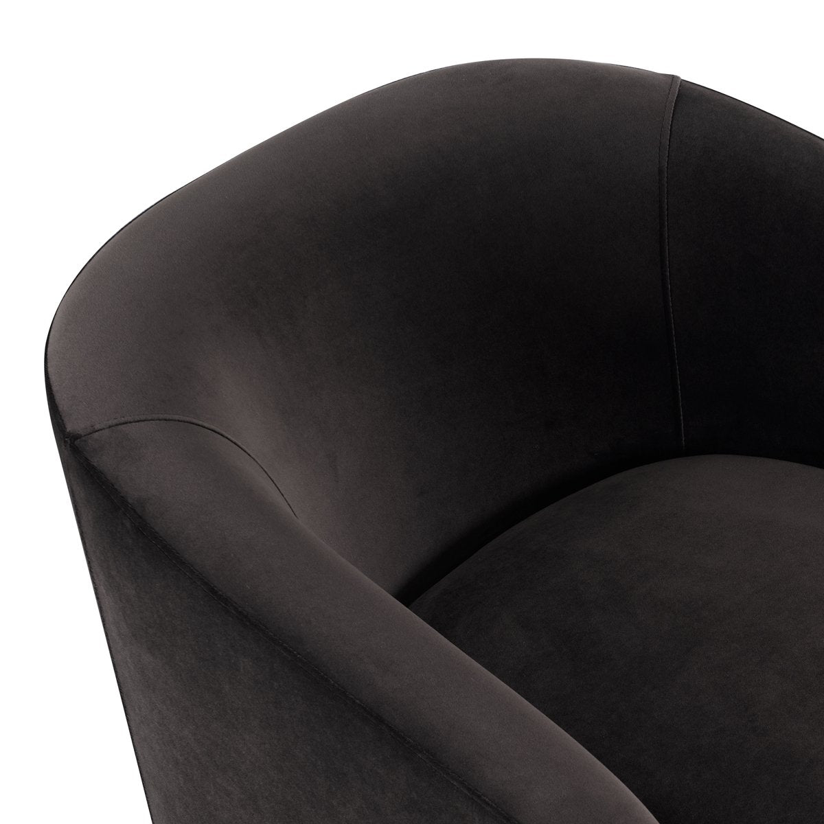 Bellevue Swivel Arm Chair - Slate Grey Velvet