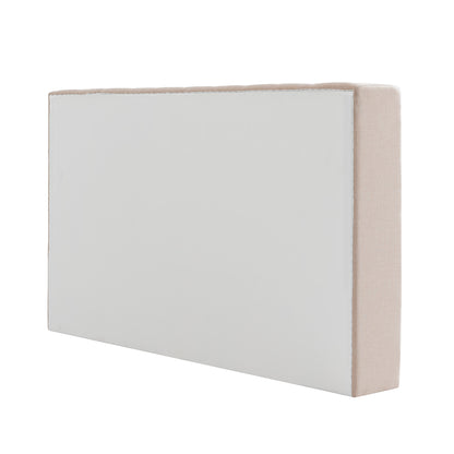 Central Park 195x120cm King Bedhead - Fawn Linen