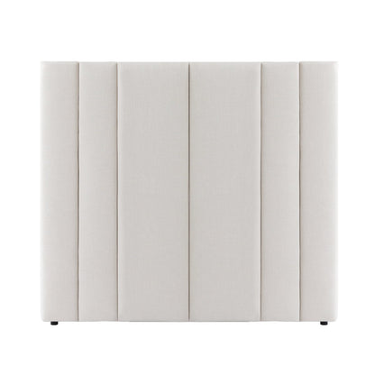 Soho 165x140cm Queen Bedhead - Ecru Linen