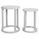 Cadie Nesting Side Tables - White