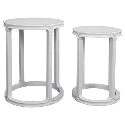 Cadie Nesting Side Tables - White