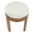 Oliver Marble Side Table - Small Oak.