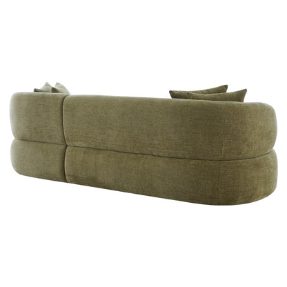 Greenwich Modular 3 Seater Sofa w Right Chaise - Sage Chenille – view 5