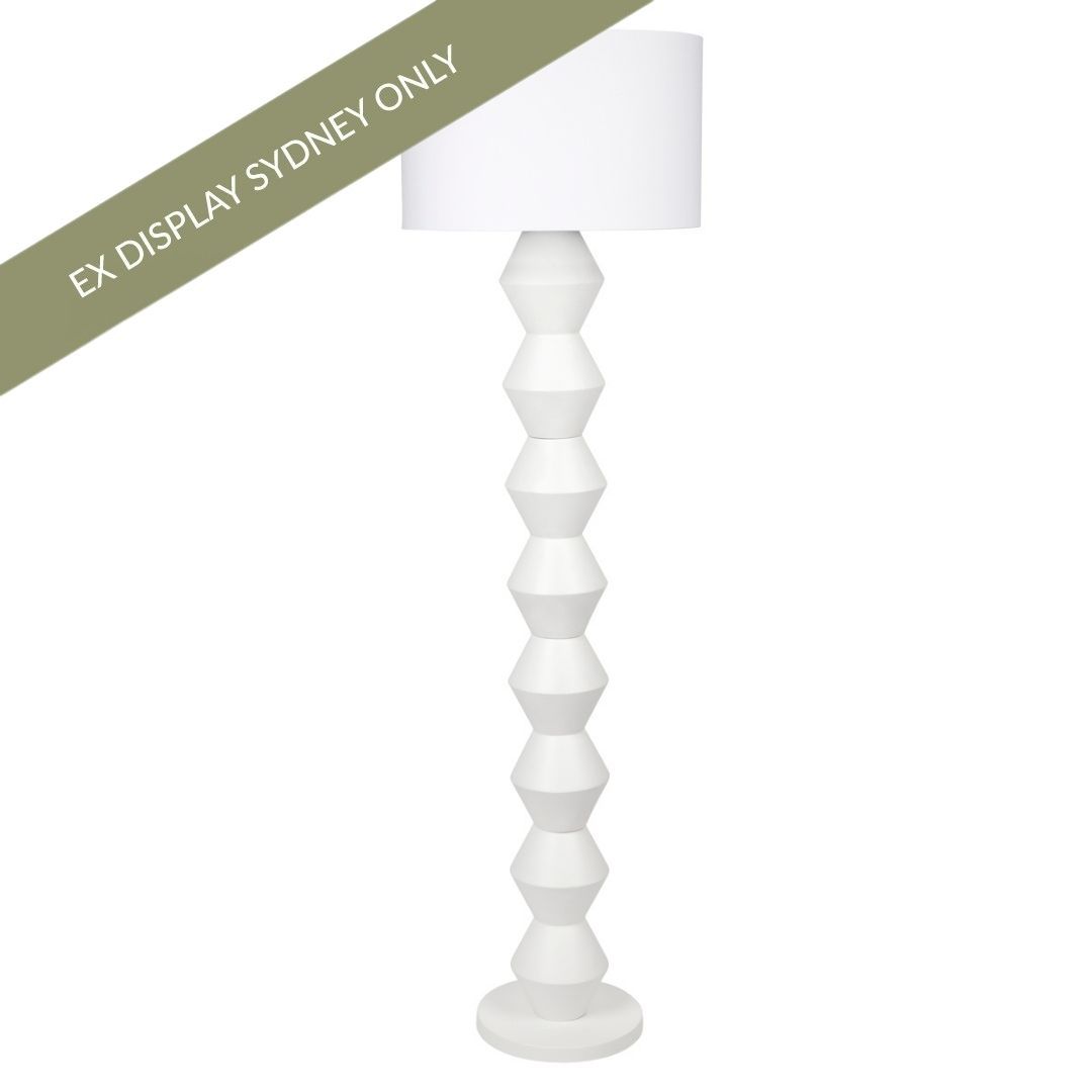 Abstract Floor Lamp - White - OUTLET NSW