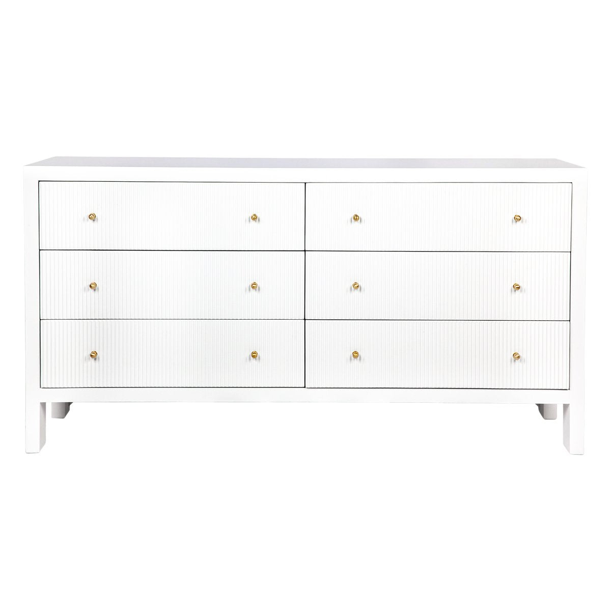 Ariana 6 Drawer Chest - White