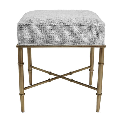Hacienda Antique Gold Iron Stool - Salt & Pepper
