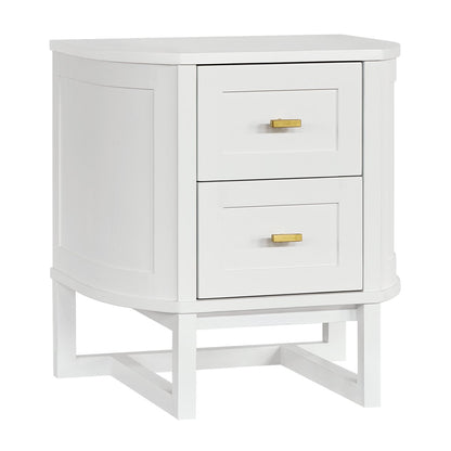 Theodore 55x60cm Bedside Table - White