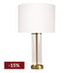 East Side Table Lamp - Brass w White Shade