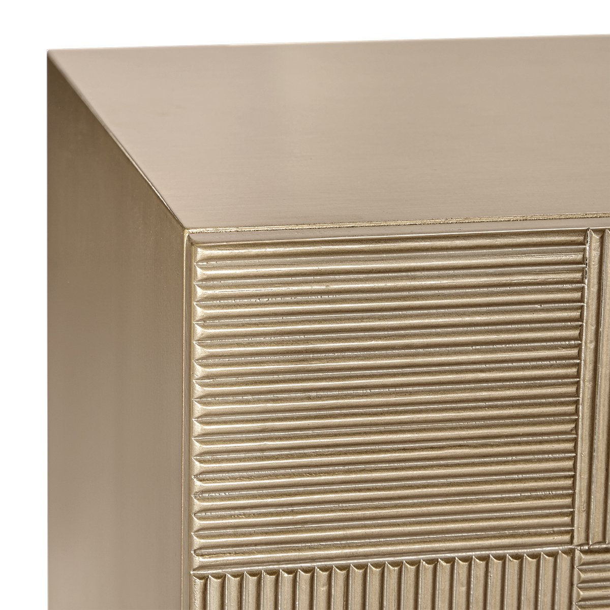 Alton 65x65cm Bedside Table - Antique Gold