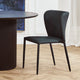 Foley Dining Chair Set of 2 - Black w Fabric Legs