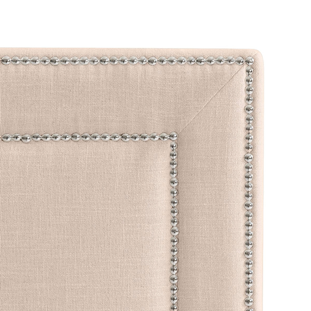 Manhattan 183x149cm King Bedhead - Fawn Linen
