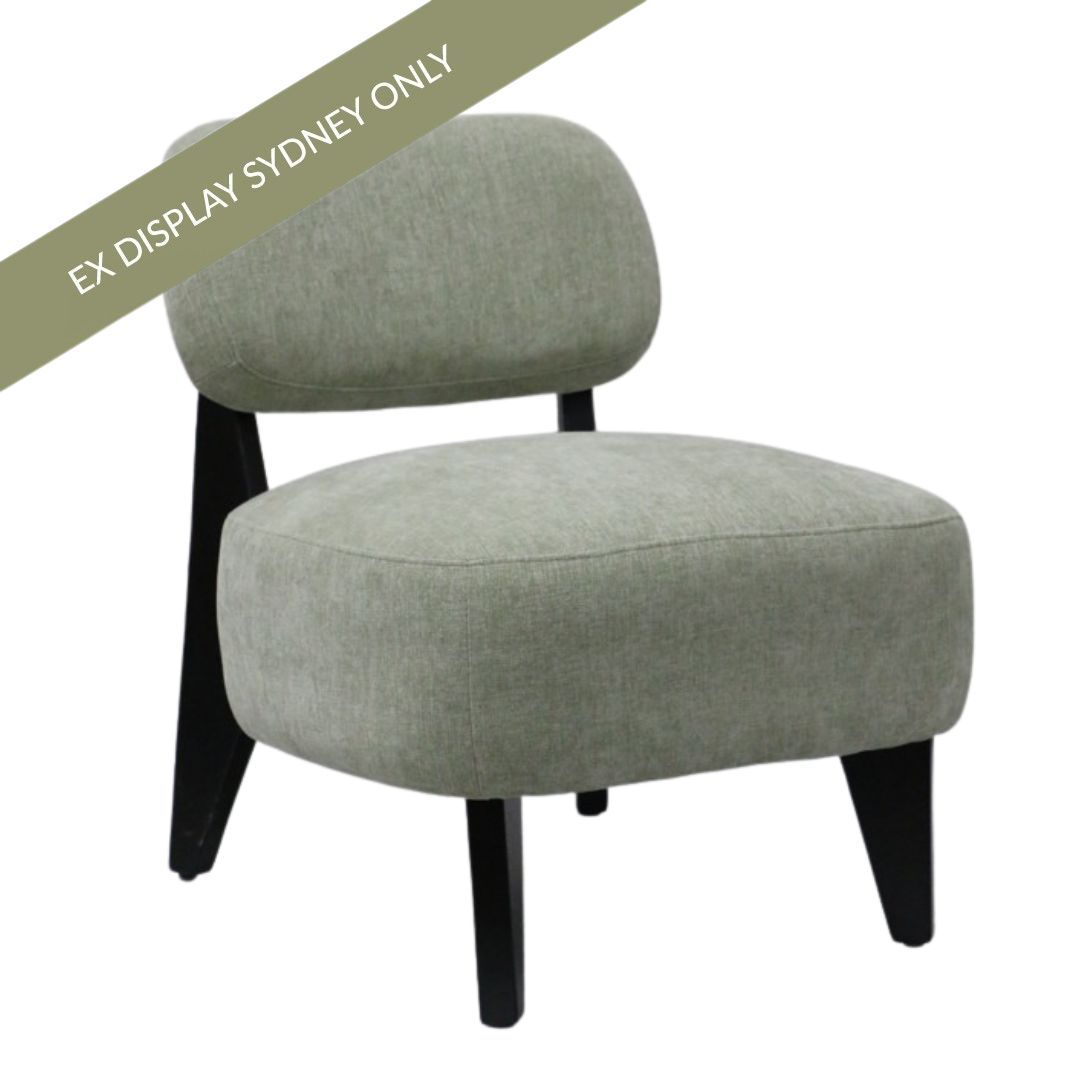 Strickland Occasional Chair - Sage Chenille - OUTLET NSW