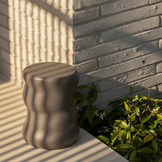 Dune Concrete Stool - Grey