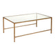 Cocktail Glass Nesting Coffee Table - Antique Gold