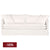 Palm Beach 3 Seater Slip Cover Sofa - White Linen