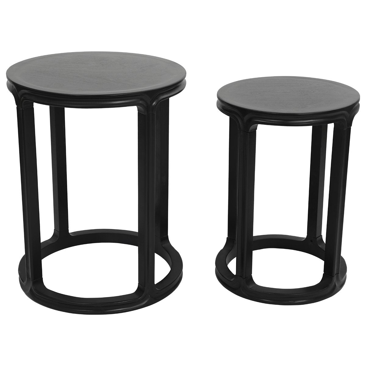 Cadie Nesting Side Tables - Black