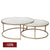 Serene Nesting Coffee Tables - Antique Gold