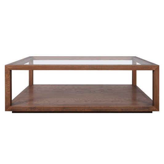Sadie Oak Rectangle Coffee Table - Walnut
