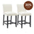 Christie Kitchen Stool Set of 2 - Off White