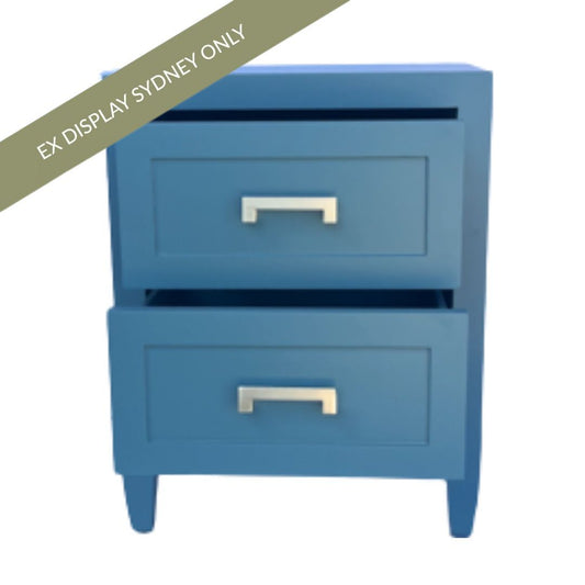 Soloman Bedside Table - Small Teal - OUTLET NSW