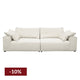 Midtown 4 Seater Sofa - Natural Linen