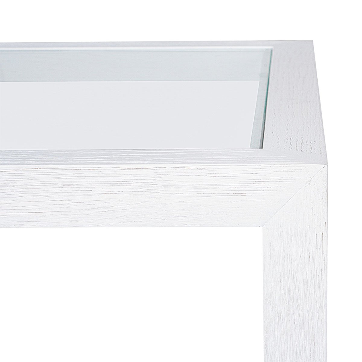 Sadie Oak Square Side Table - Medium White