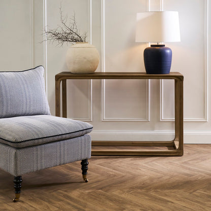 Cadie 120cm Console Table - Walnut Wash