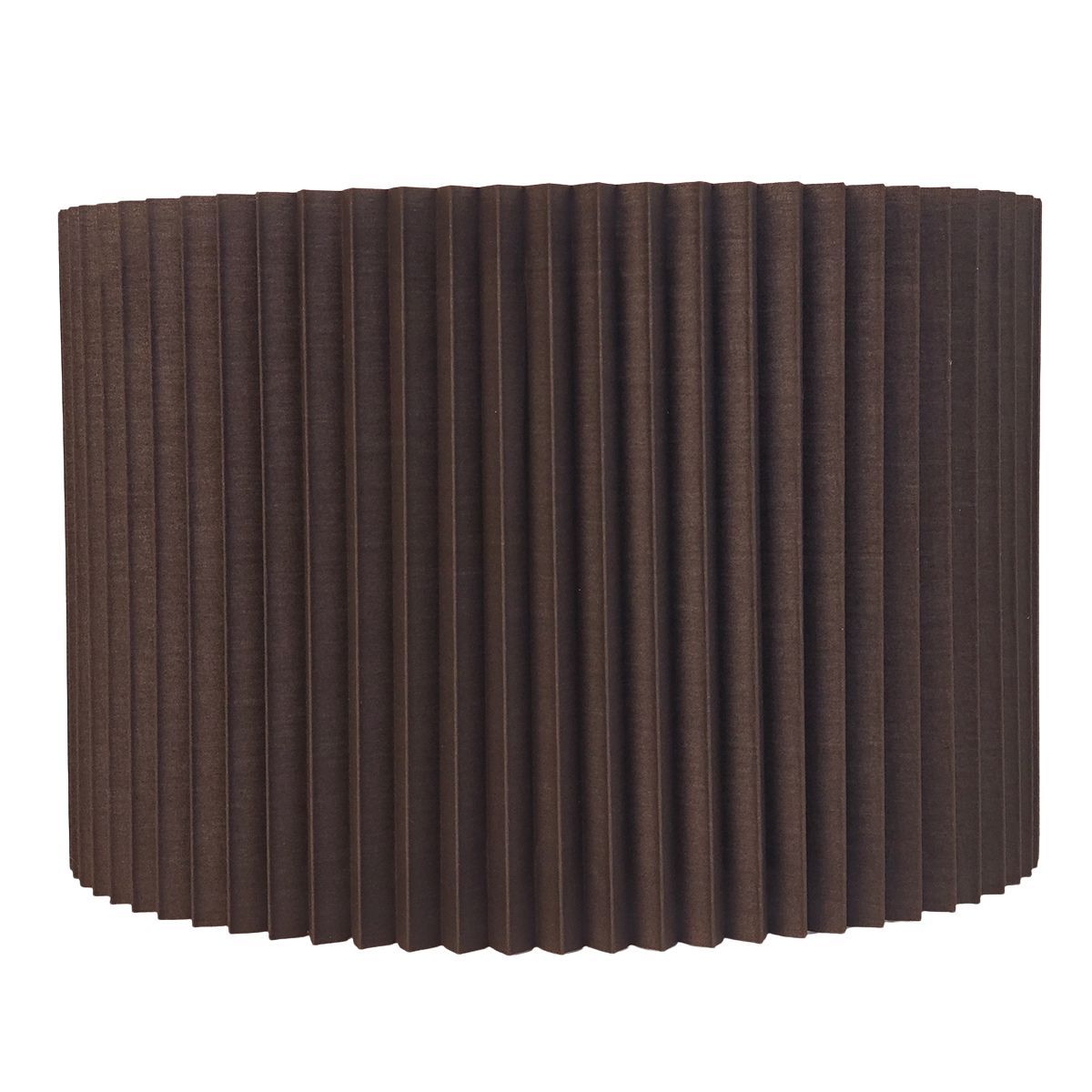 Nina Pleated Drum Shade - Medium Espresso