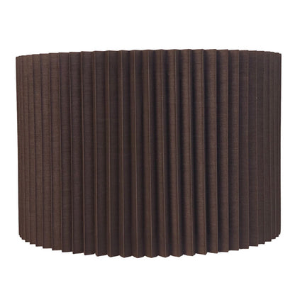 Nina Pleated Drum Shade - Medium Espresso