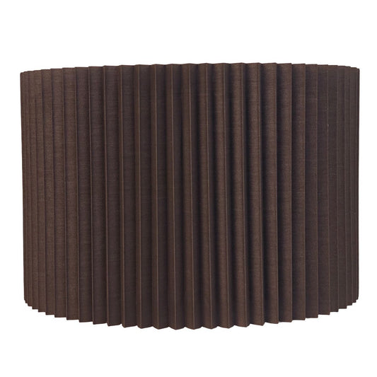 Nina Pleated Drum Shade - Medium Espresso – view 2