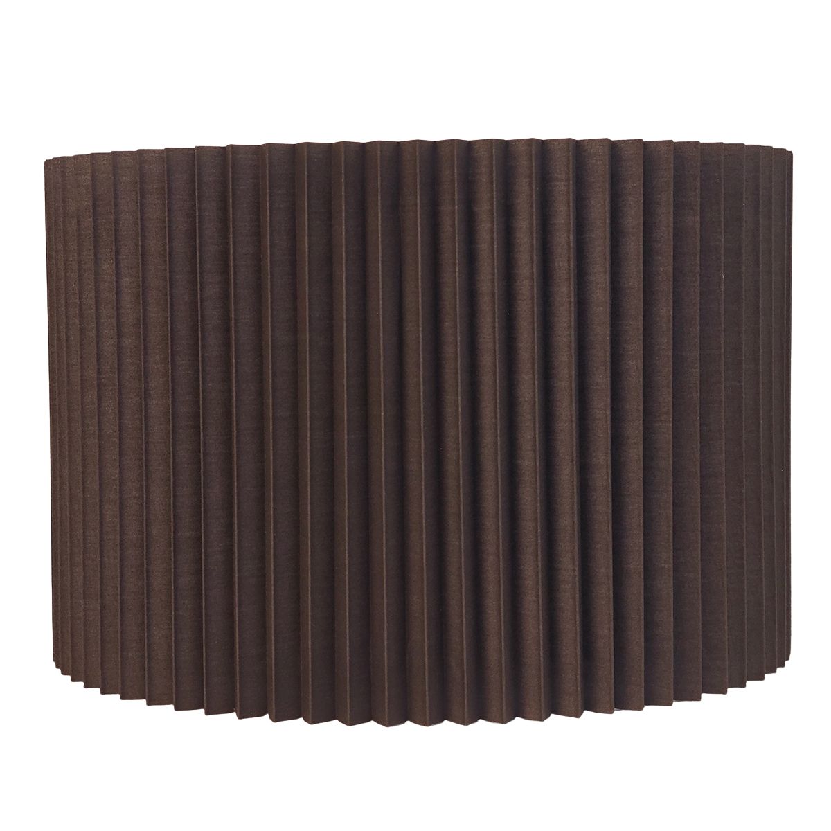 Nina Pleated Drum Shade - Medium Espresso