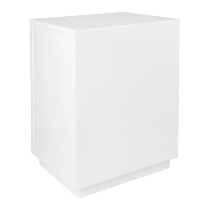 Logan 50x65cm Bedside Table - White