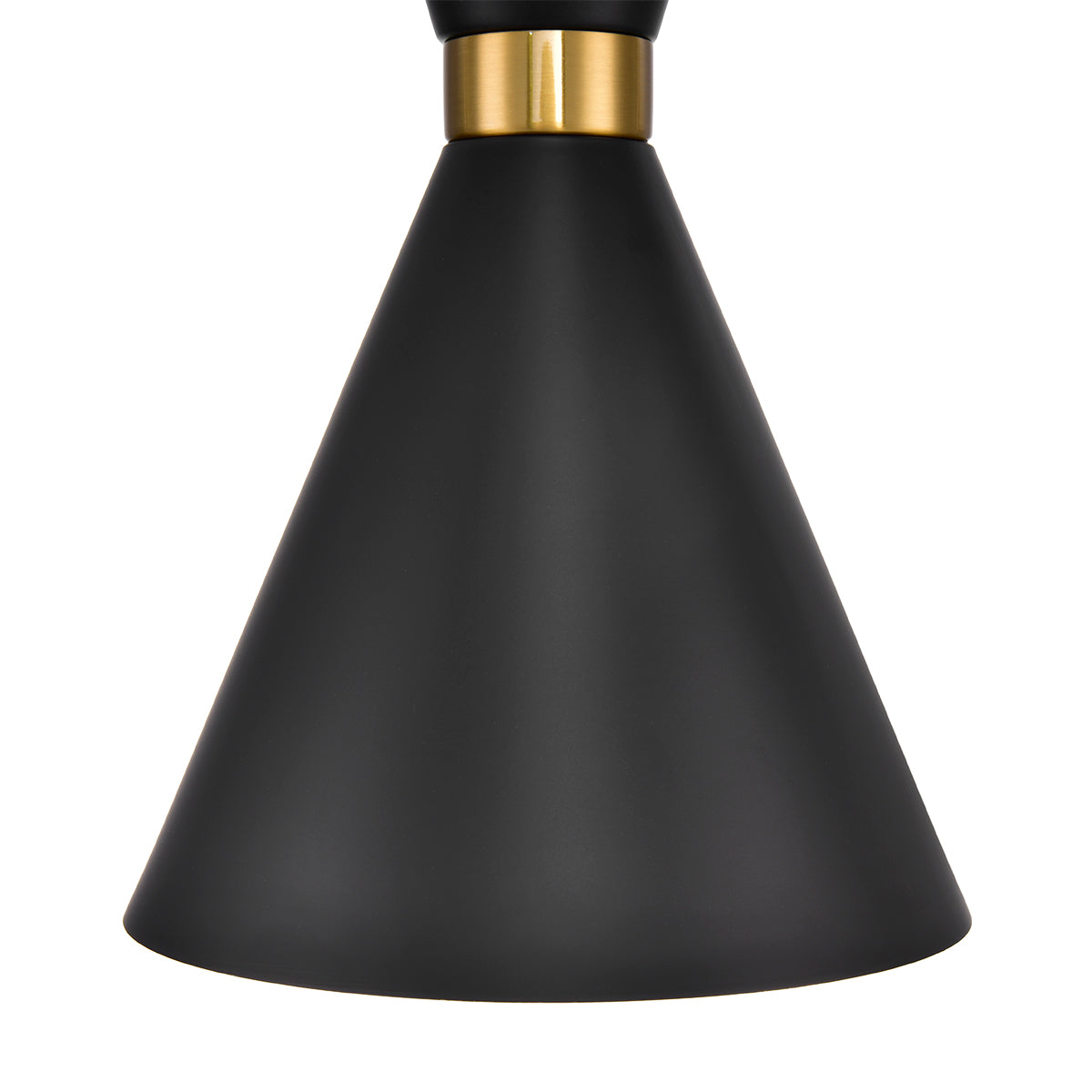 Oslo Pendant - Black w Brass