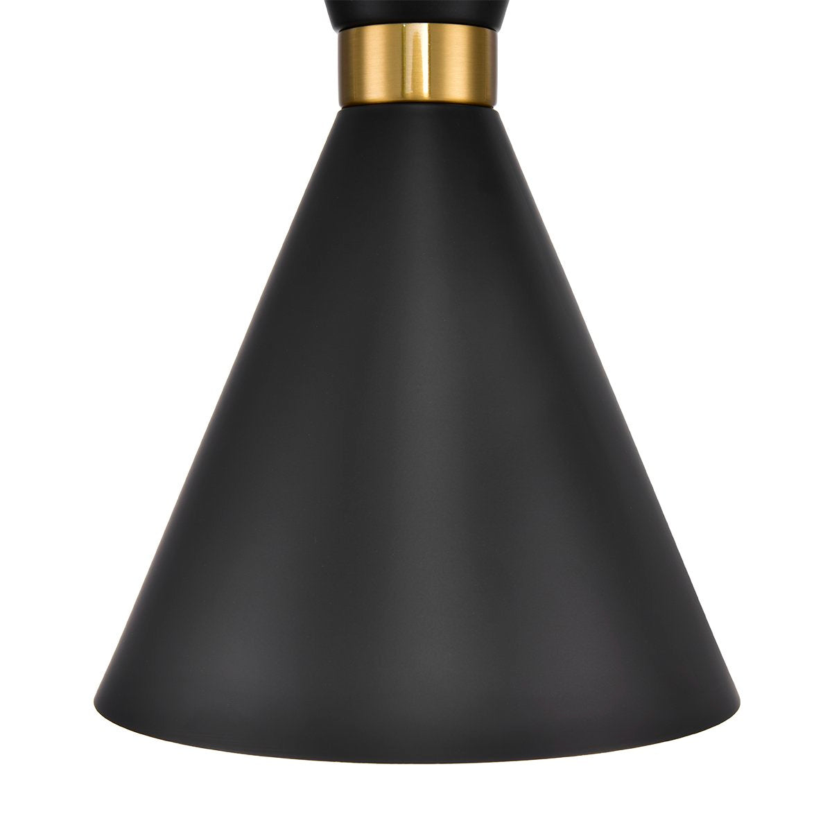 Oslo Pendant - Black w Brass