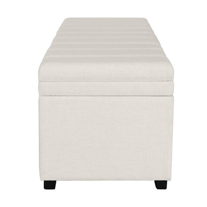 Soho Storage Bench Ottoman - Ecru