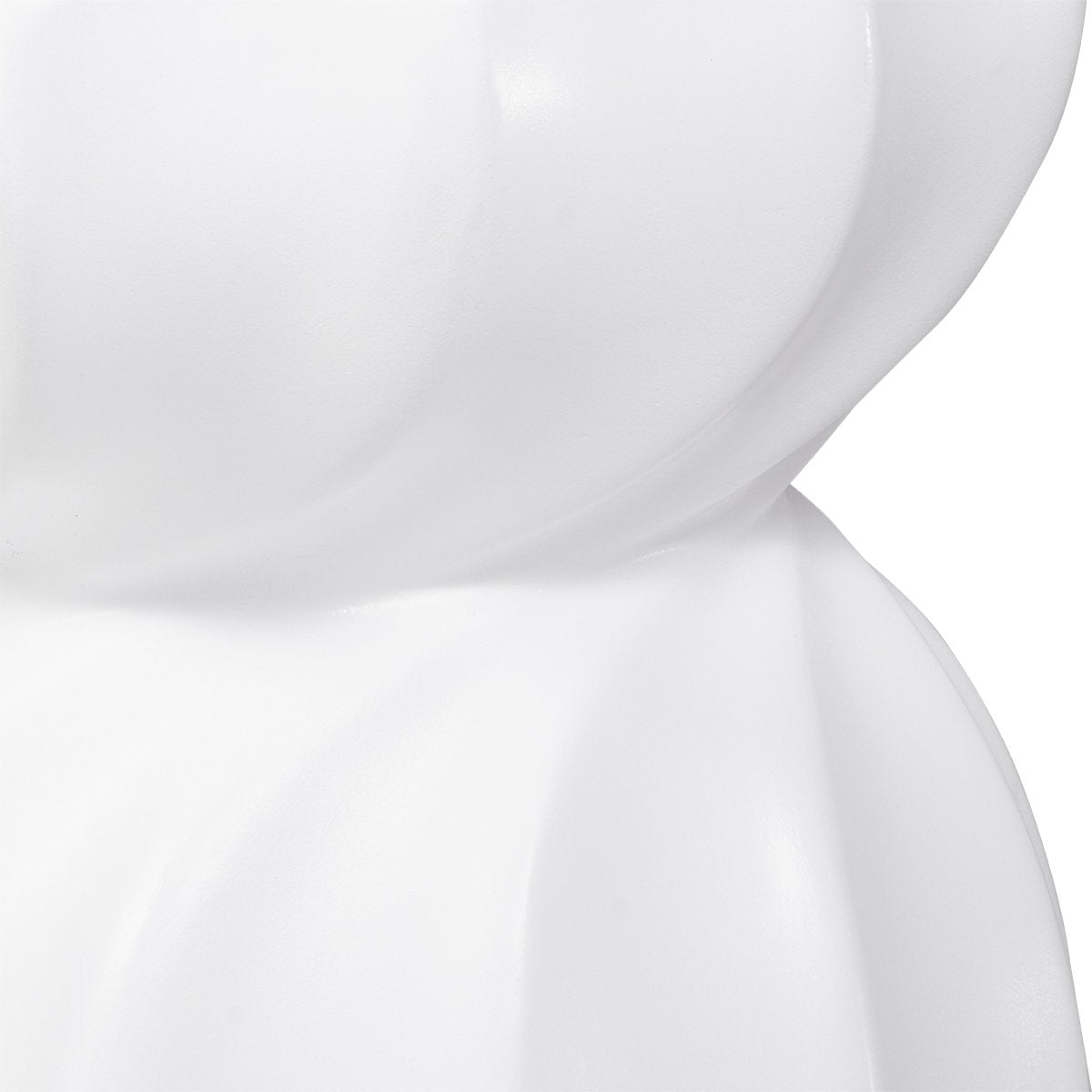 Swirl Concrete Stool - White – view 5