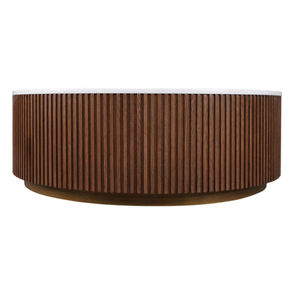 Mason Round Coffee Table - Large Walnut