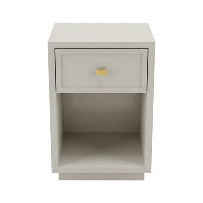 Logan 40x60cm Bedside Table - Grey