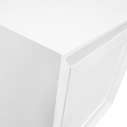Balmain 60x65cm Tall Bedside Table - White